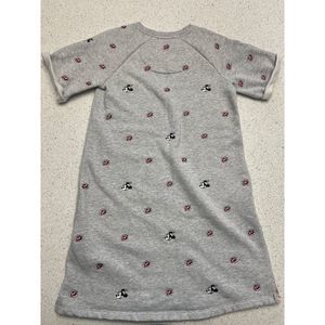 Disney Store Minnie Mouse Floral Collection Sweatshirt Dress Size Small.